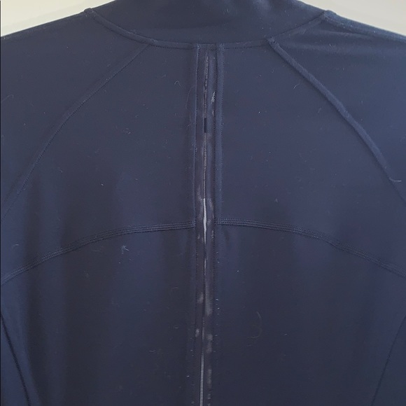 Lululemon Black Zip Up Jacket w/ breathable back - Picture 4 of 7